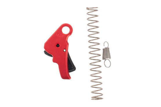 Apex Tactical Hellcat action enhancement trigger kit comes in red